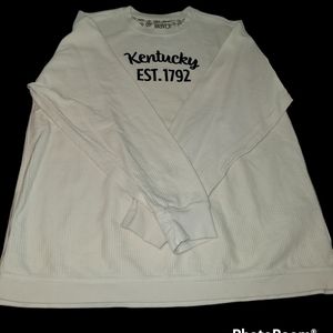 Kentucky Royce Sweatshirt Women Size Xl Beige